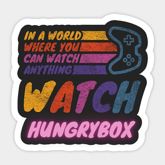 Watch Hungrybox twitch streamer youtuber Sticker by LWSA